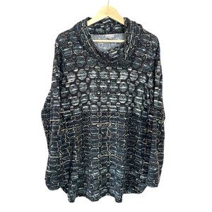 VIP knits avenue mock turtleneck top size 14/16